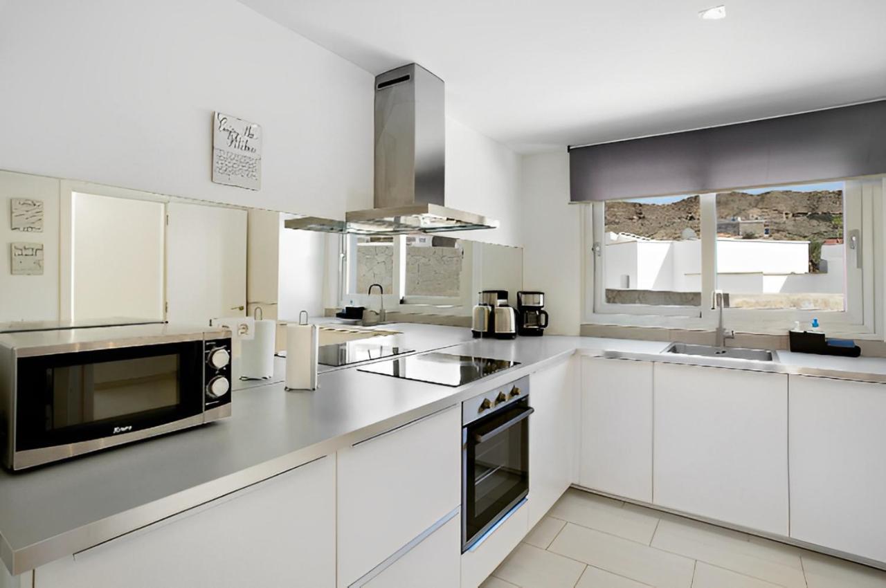 Dream Villa With Heated Pool, Rooftop & Ocean Views Mogán エクステリア 写真